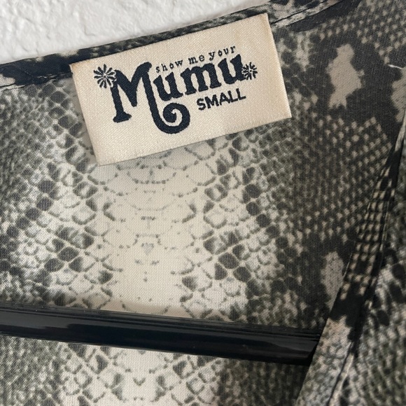 Show Me Your MuMu Snake Print Maxi Dress - Picture 4 of 5